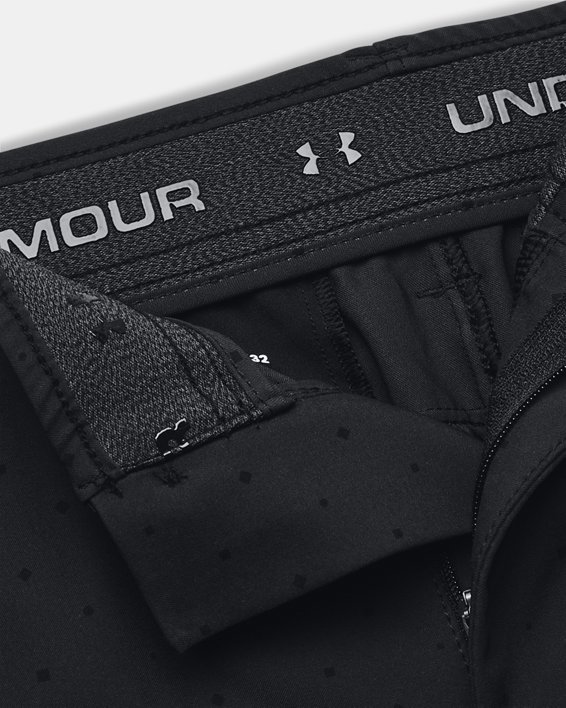 Men's UA Drive Geo Printed Tapered Pants in Black image number 4